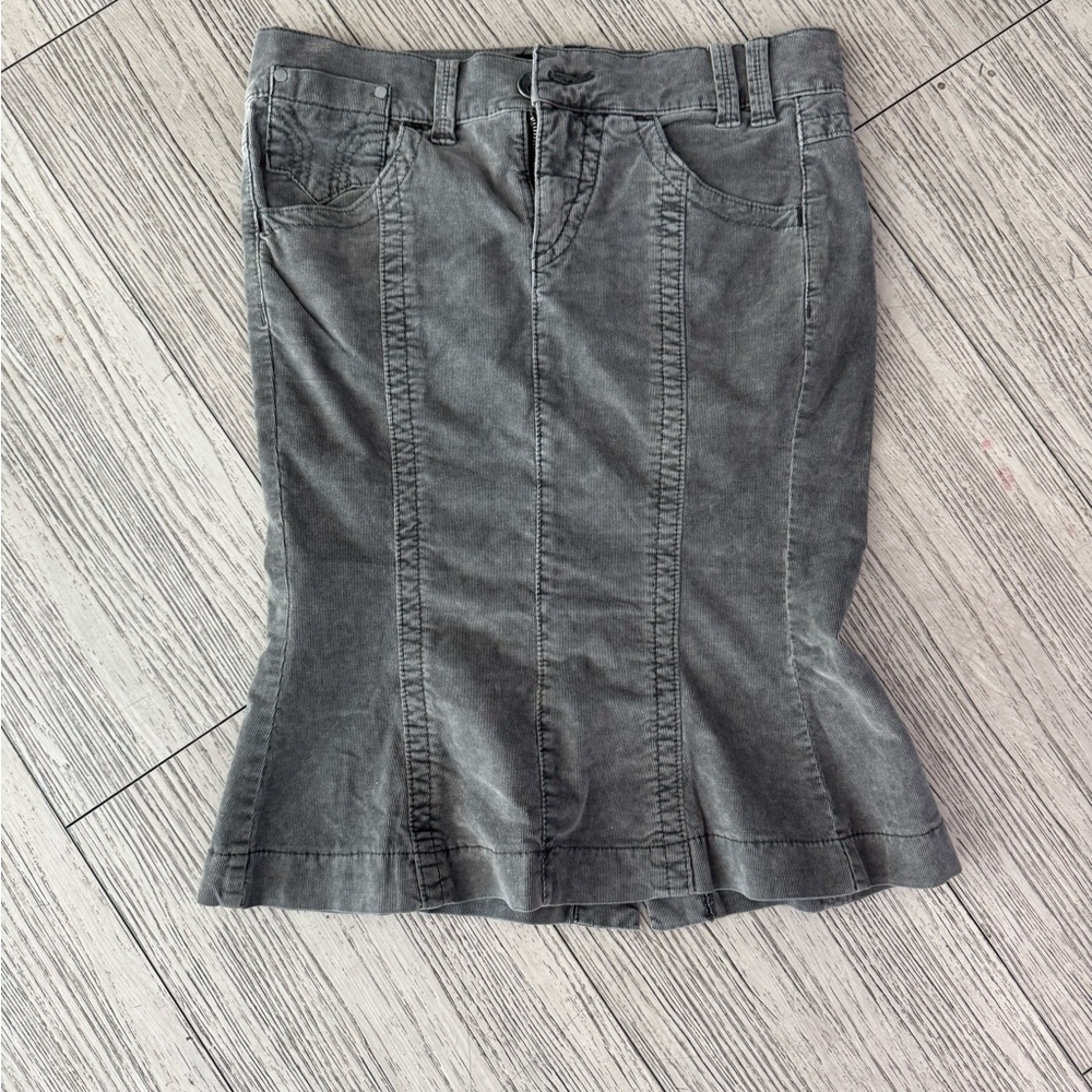 Miss Sixty Charcoal Midi Skirt